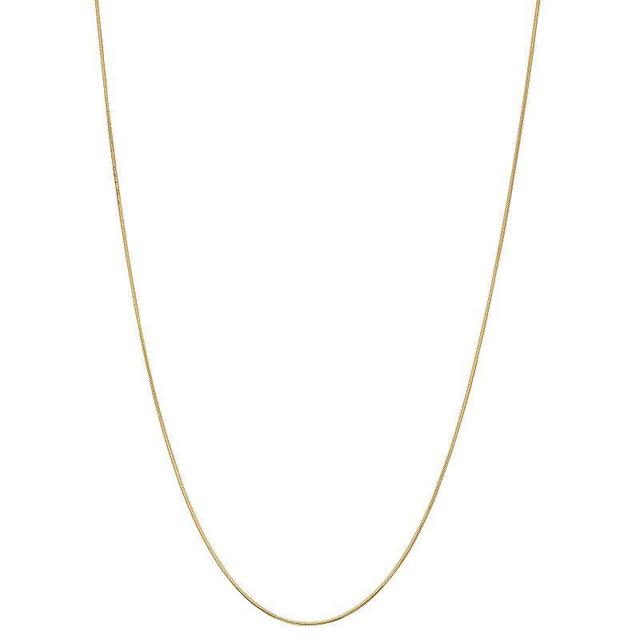 Gold Tone 24 Snake Chain Necklace, Womens Product Image