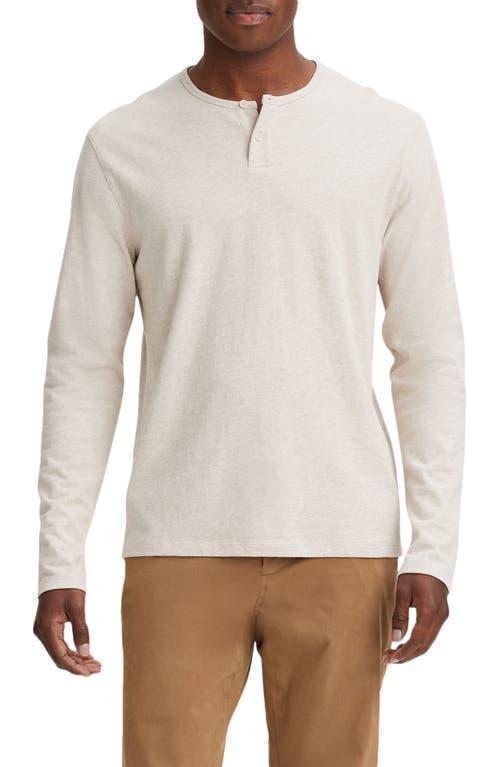 Vince Long Sleeve Sueded Jersey Henley Product Image