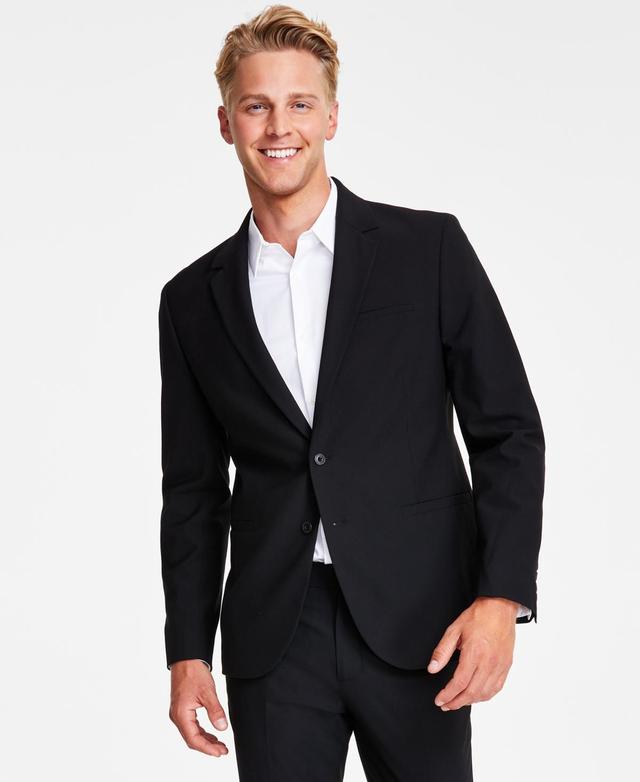 Calvin Klein Mens Refined Slim-Fit Stretch Suit Jacket Product Image