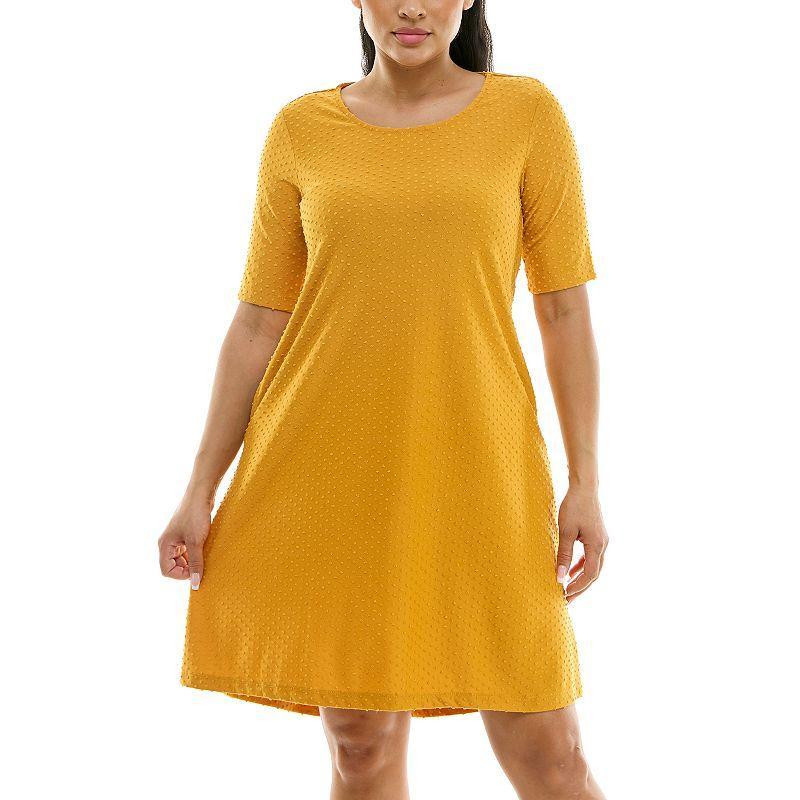 Womens Nina Leonard Hi-Low Dress Yellow product image