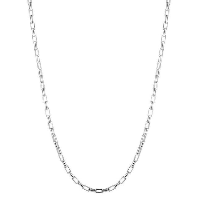 Sunkissed Sterling 14k Gold over Silver Square Long Link Necklace, Womens Product Image