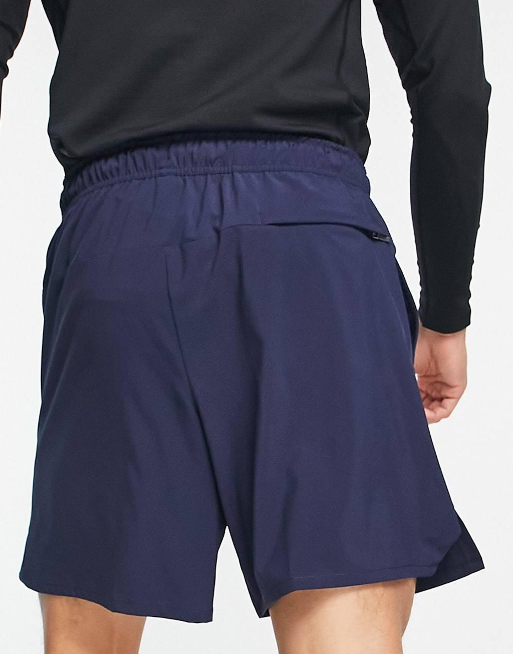 Nike Training Dri-FIT Unlimited ultra-light woven 7inch shorts in navy Product Image