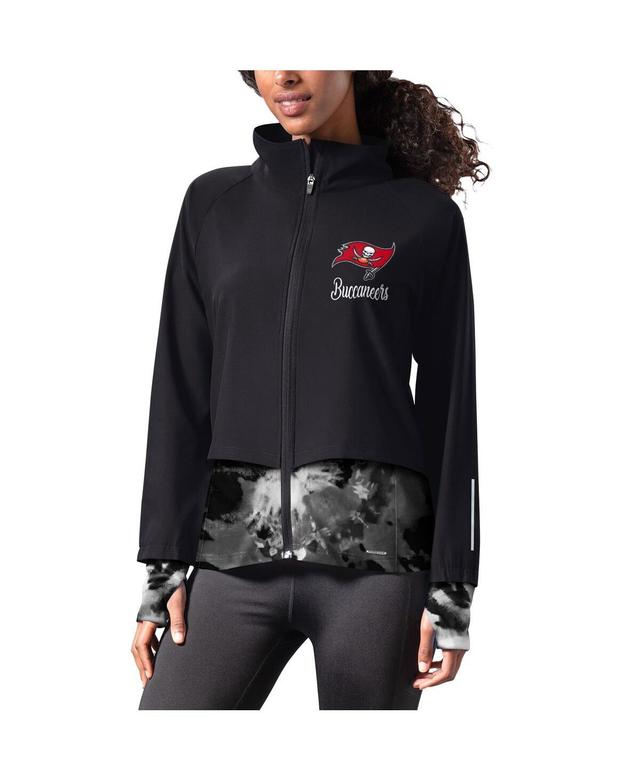 Womens Msx by Michael Strahan Black Las Vegas Raiders Grace Raglan Full-Zip Running Jacket Product Image