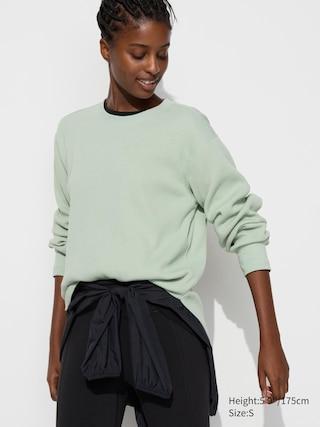 Womens Waffle T-Shirt Long-Sleeve Green XL UNIQLO US Product Image