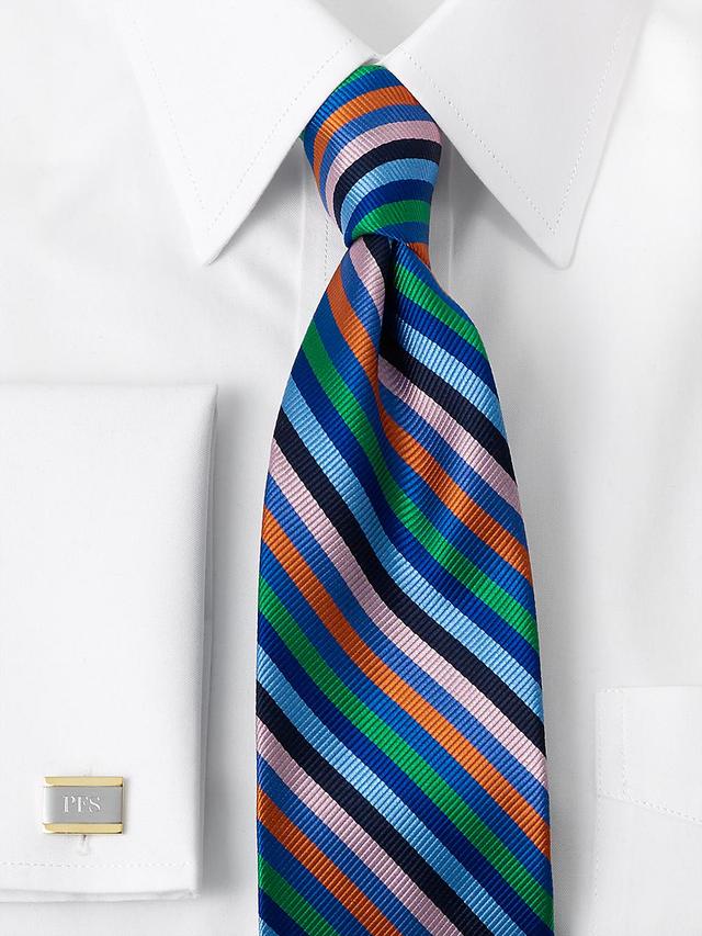 Stripe Woven Silk Tie - Multi Product Image