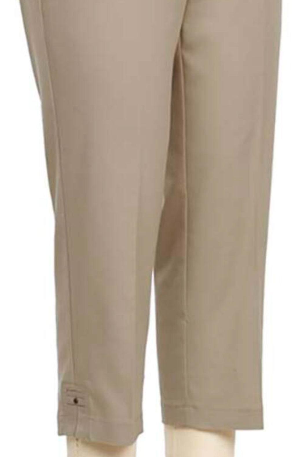 Pull on khaki capri Female Product Image