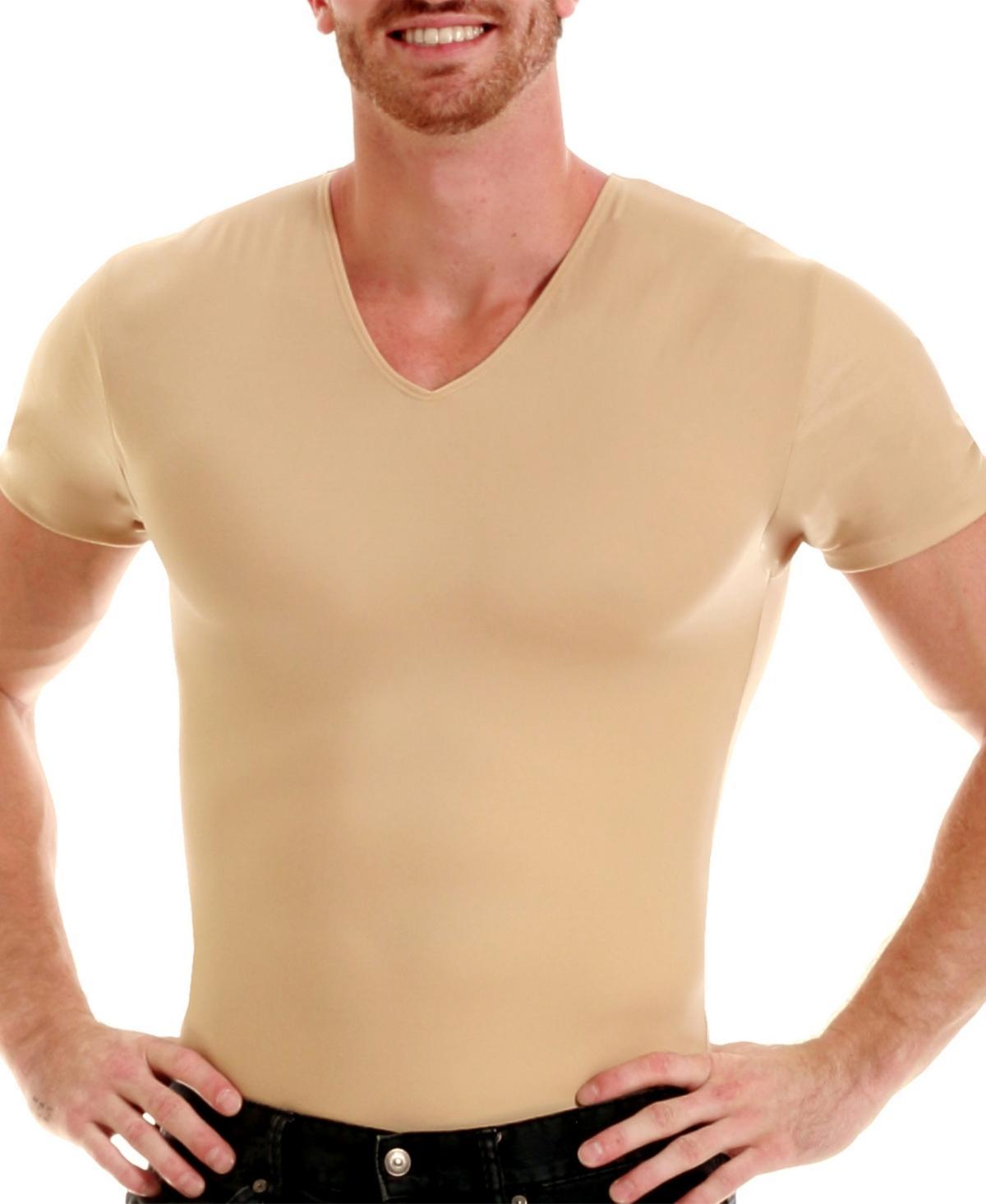 Mens Big & Tall Insta Slim Compression Short Sleeve V-Neck T-Shirt Product Image