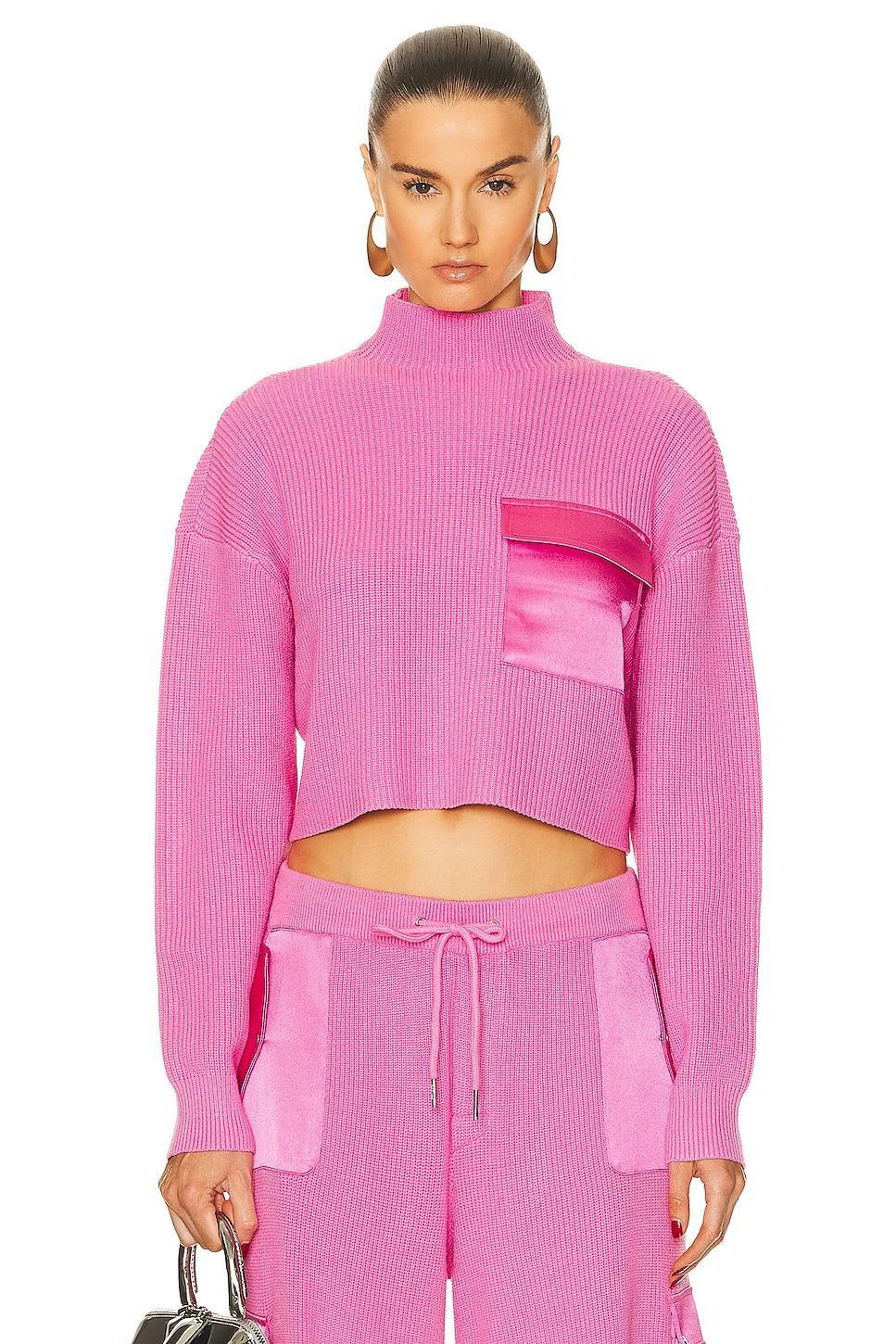 SER.O.YA Donna Sweater in Pink. - size XXS (also in M, S, XS) Product Image