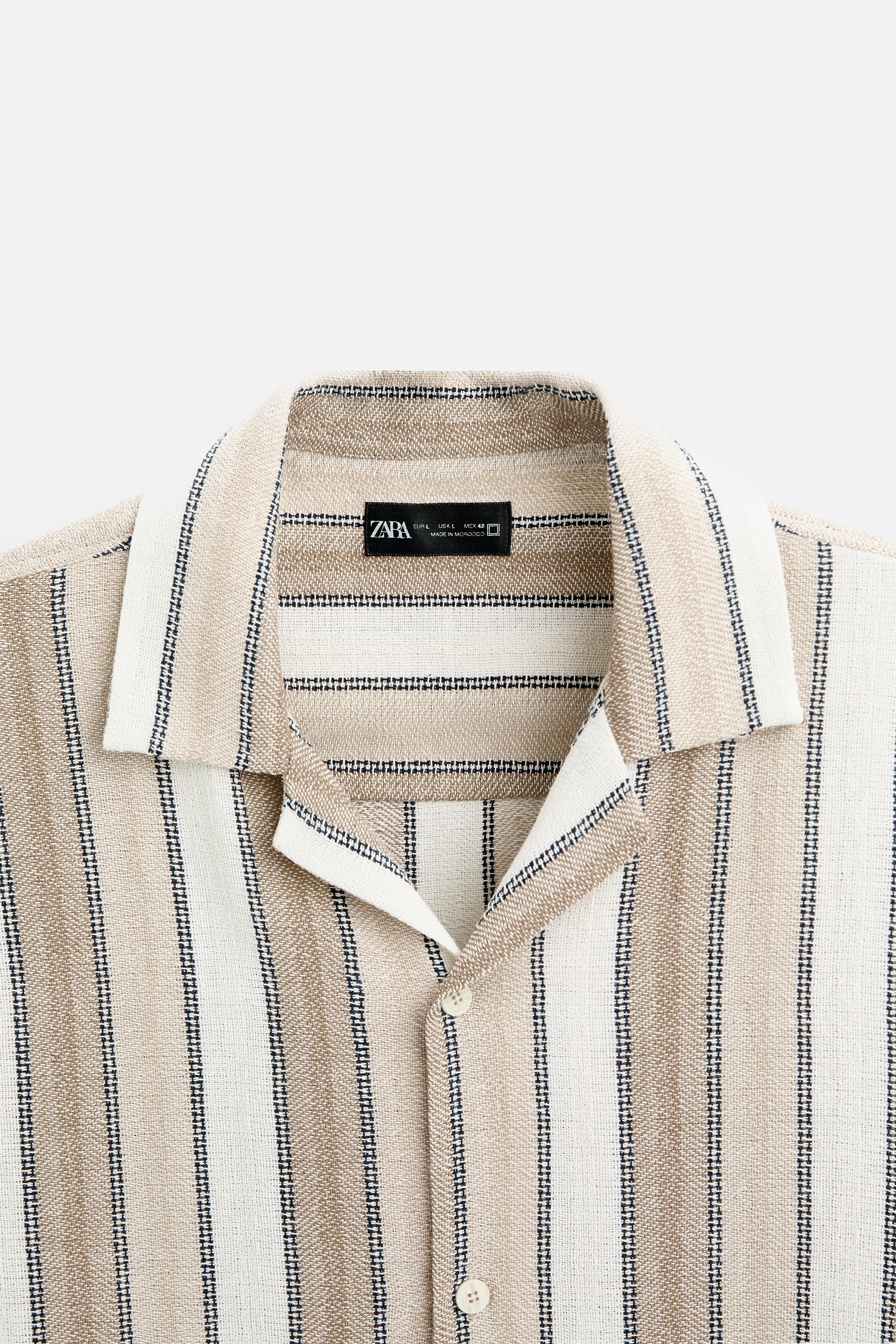 TEXTURED STRIPED SHIRT Product Image