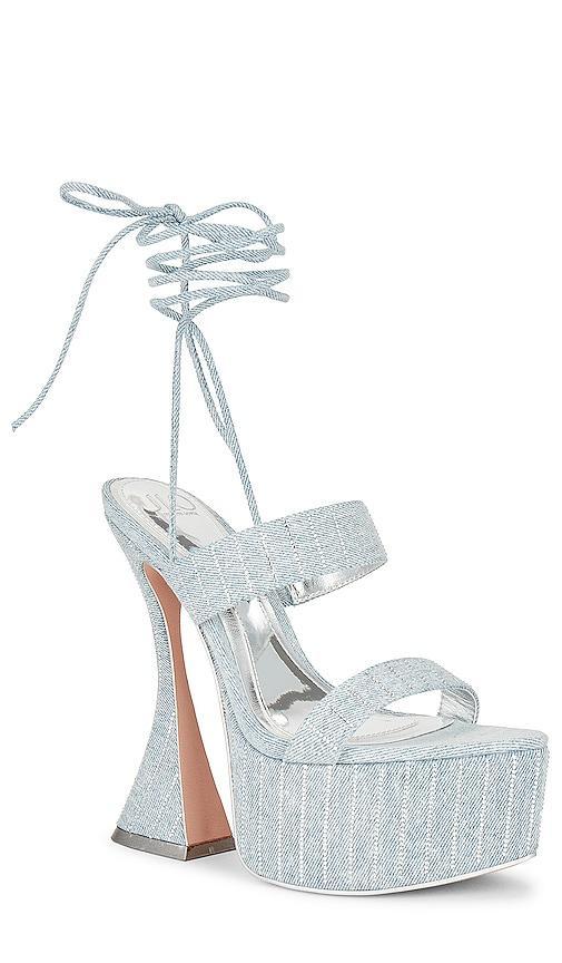 JLO Jennifer Lopez x REVOLVE Crosby Sandal in Blue. - size 7 (also in 10, 6, 6.5, 7.5, 8, 8.5, 9, 9.5) Product Image