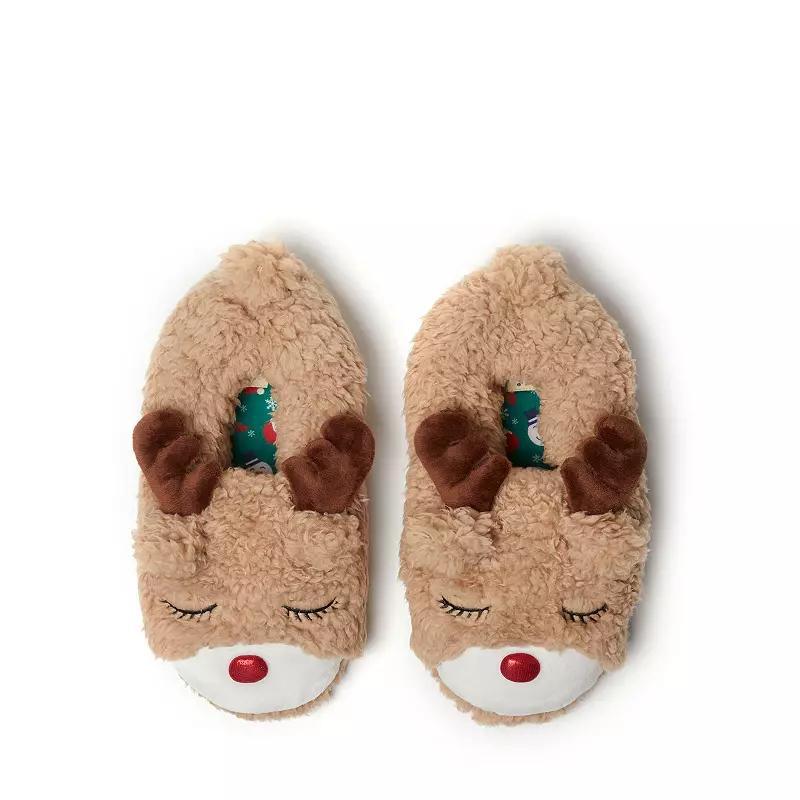 Dearfoams Critter Adult Closed Back Slippers, Womens Product Image