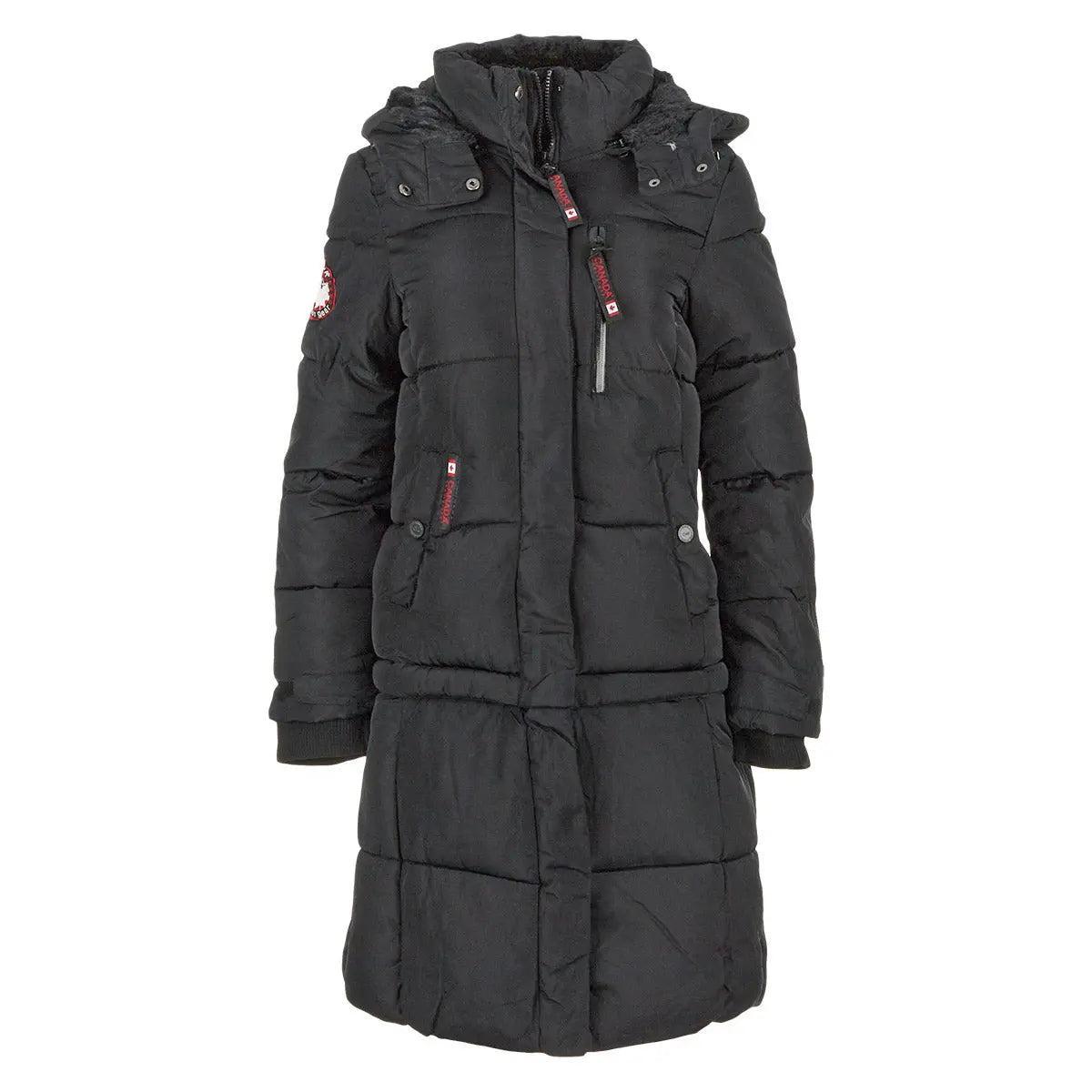 Canada Weather Gear Women's Long Puffer with Faux Fur and Sherpa Lined Hood Product Image