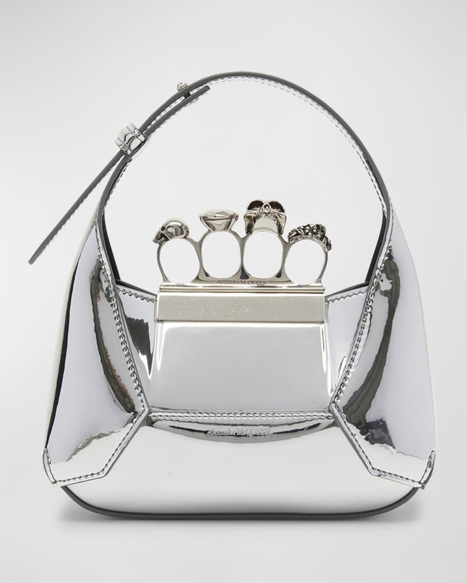 Mini Jewel Skull Metallic Top-Handle Bag Product Image