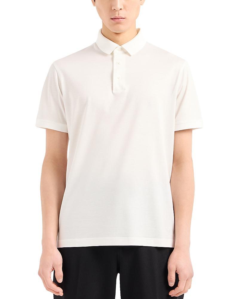 Emporio Armani Lyocell & Cotton Polo Product Image