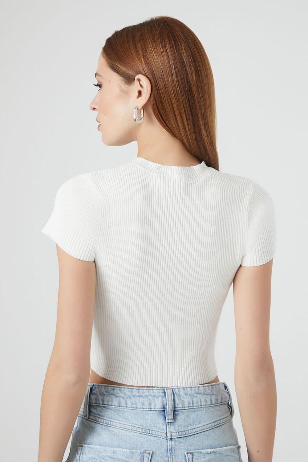 Fitted Sweater-Knit Crop Top | Forever 21 Product Image