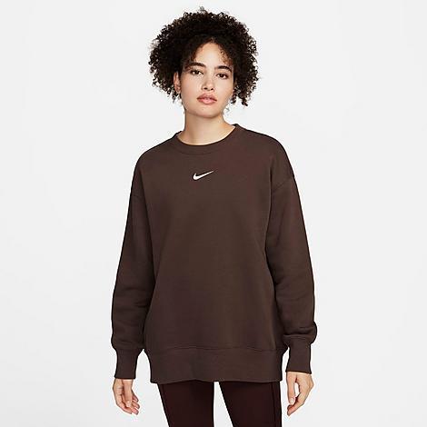 Nike Womens Sportswear Phoenix Fleece Oversized Crewneck Sweatshirt Product Image