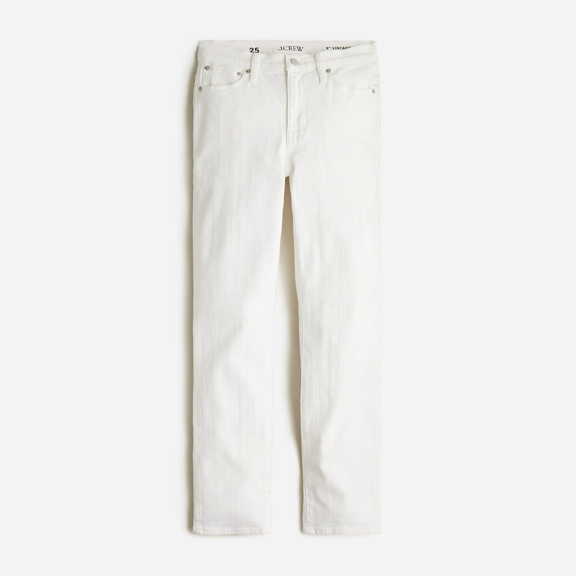 9" vintage slim-straight jean in white wash Product Image