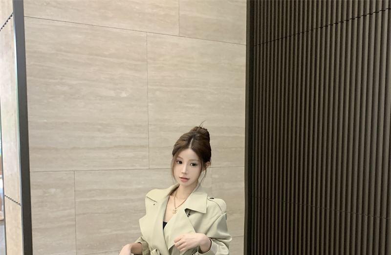 Plain Tie-Front Jacket Product Image