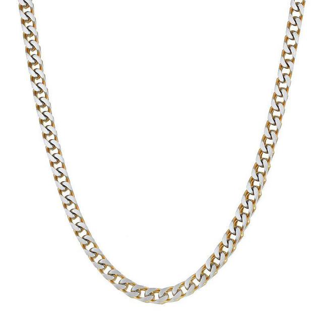 Mens LYNX Gold Tone Ion-Plated Stainless Steel Necklace Product Image