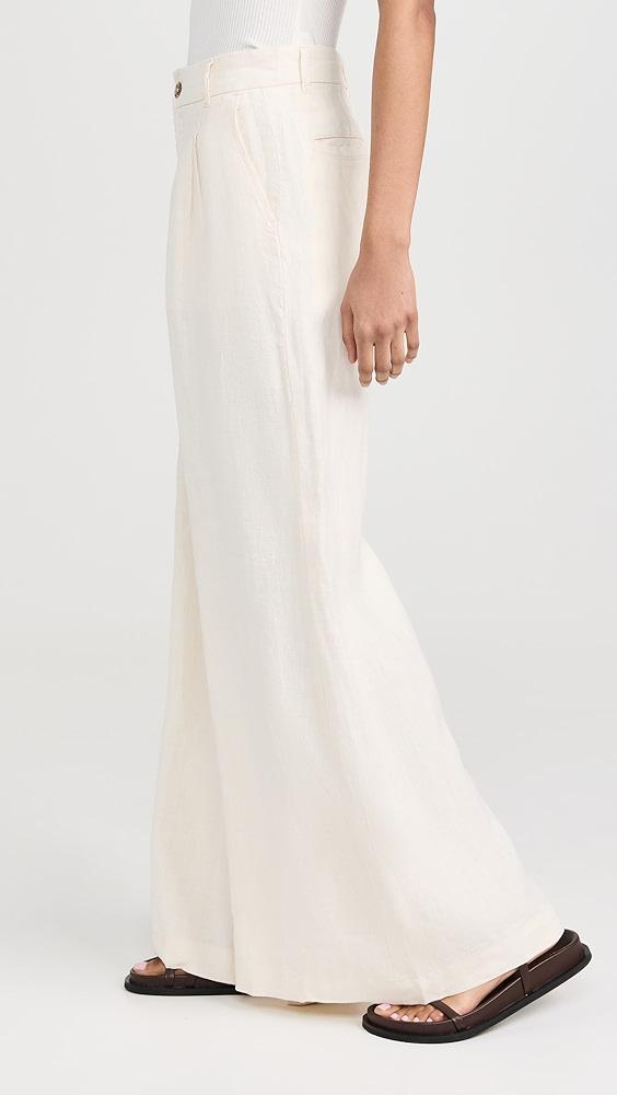 DL1961 Lucila Pleated Ultra Wide Leg Pants: Ultra High Rise 33' | Shopbop Product Image