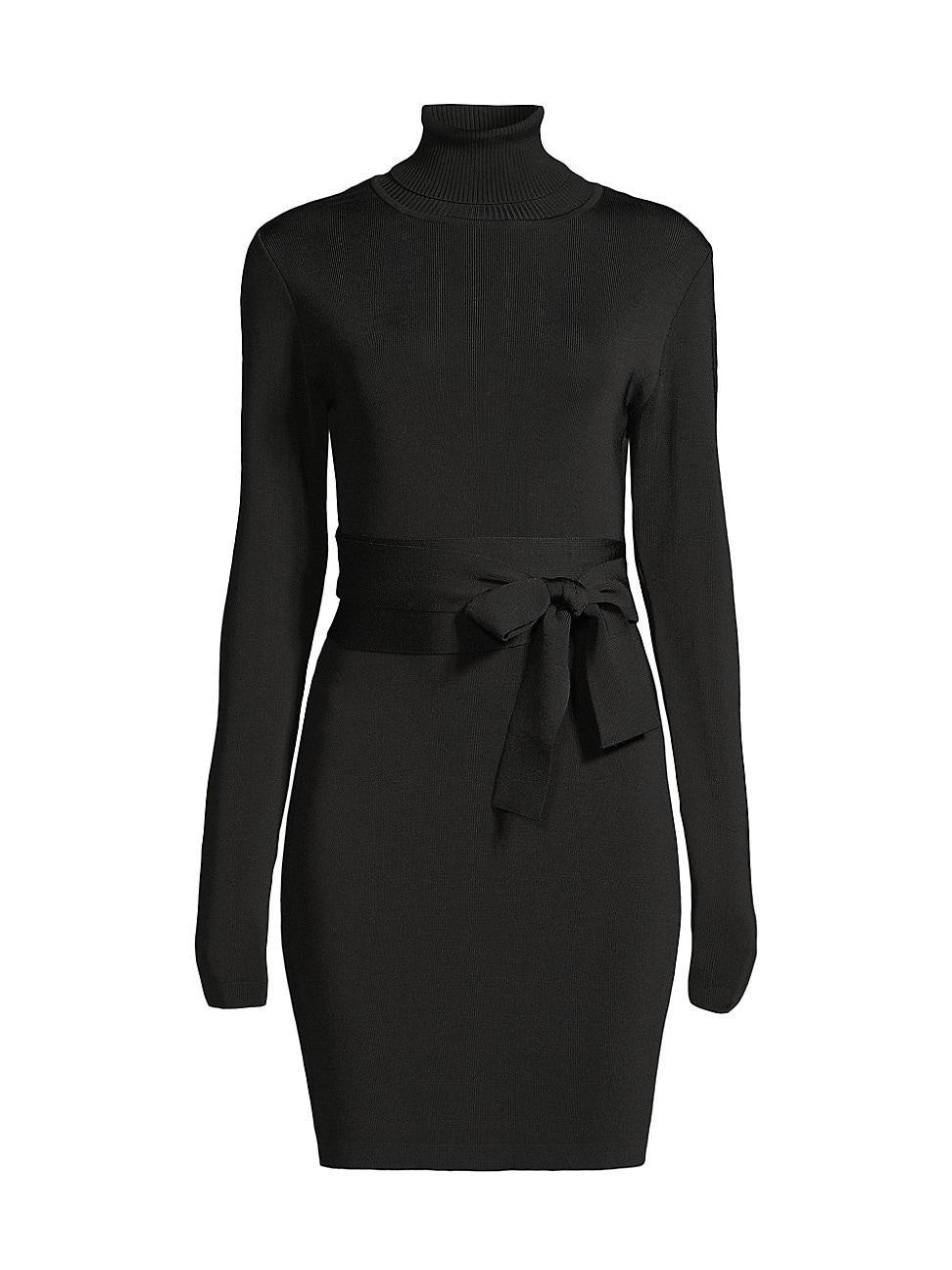 Womens Sofia Turtleneck Cut-Out Minidress Product Image