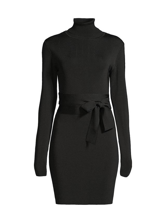 Womens Sofia Turtleneck Cut-Out Minidress Product Image