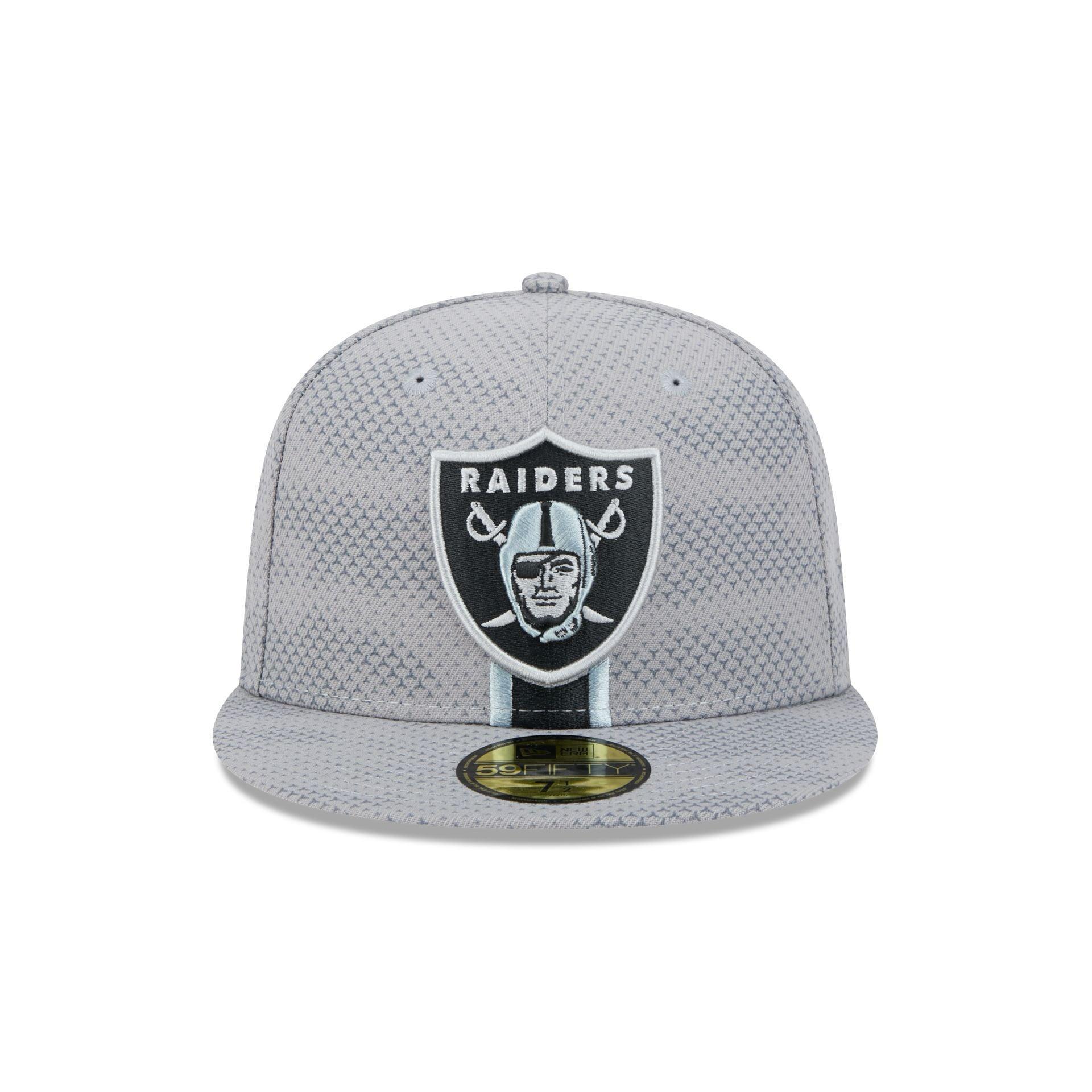 Las Vegas Raiders 2024 Sideline Gray 59FIFTY Fitted Hat Male Product Image