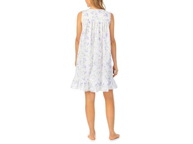 Eileen West Cotton Lawn Sleeveless Chemise (Lilac Floral) Women's Pajama Product Image