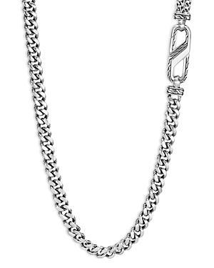 John Hardy Mens Sterling Silver Classic Chain Carabiner Curb Link Necklace, 26 Product Image