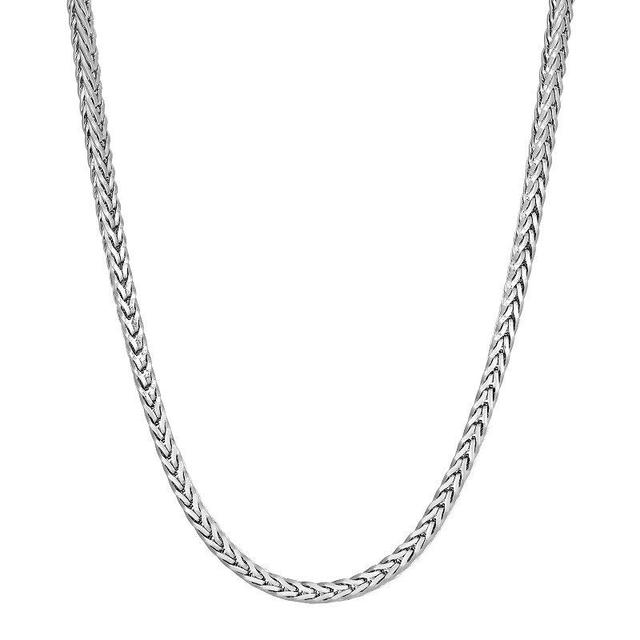 LYNX Stainless Steel Foxtail Chain 24 Necklace, Mens Product Image