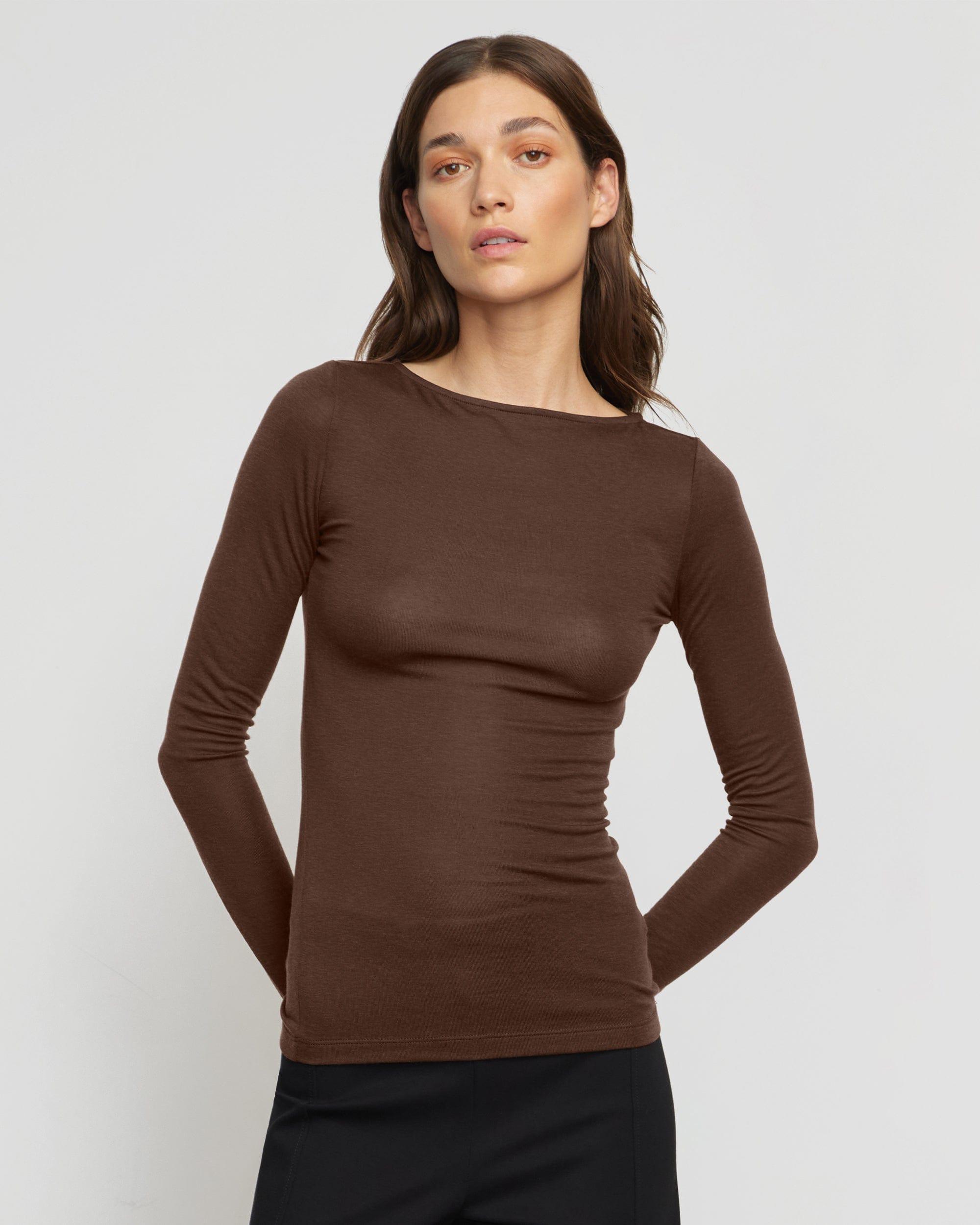 Lana Tencel-Wool Semi-Sheer Tee Product Image