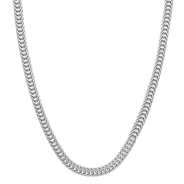 Mens LYNX Stainless Steel Snake Chain Necklace Grey Product Image