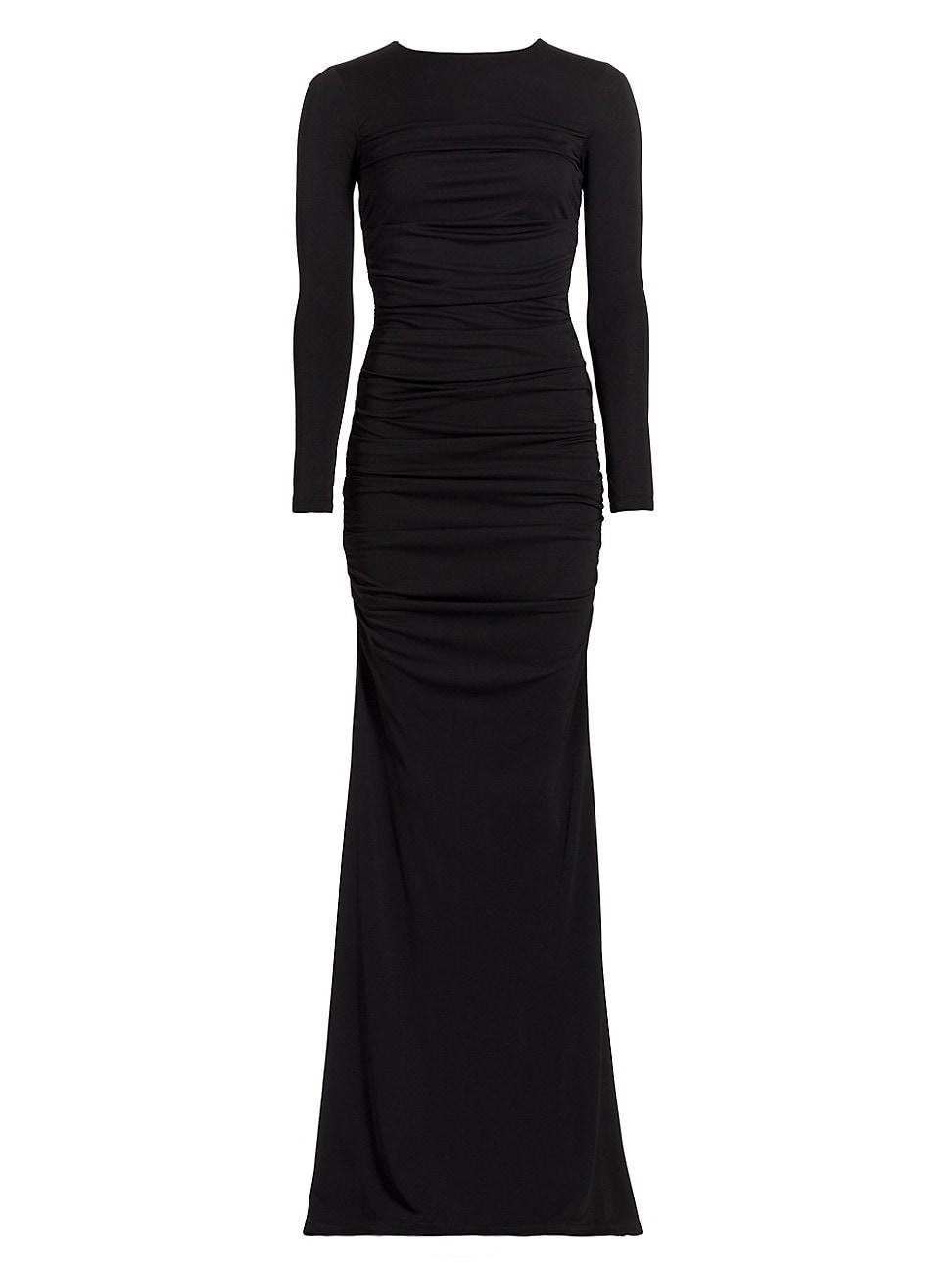 Womens Katherina Crewneck Long-Sleeve Gown Product Image