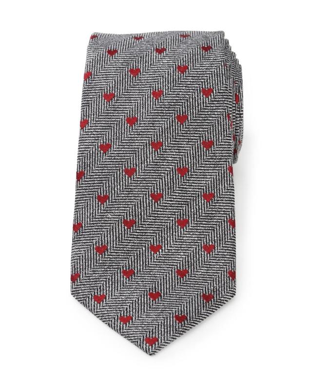 Cufflinks, Inc. Herringbone Hearts Linen Tie Product Image