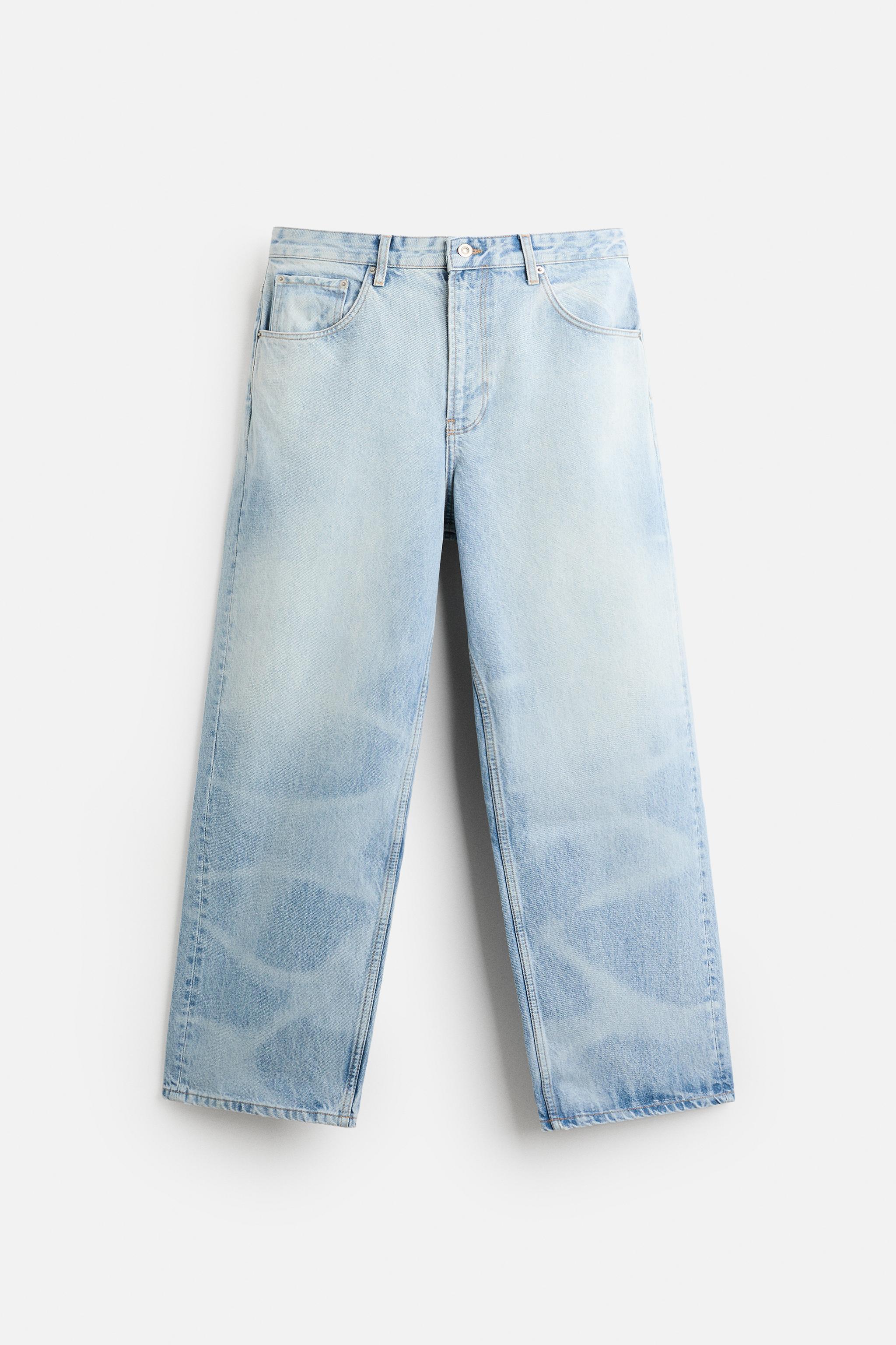 LASER WASHED BAGGY JEANS Product Image