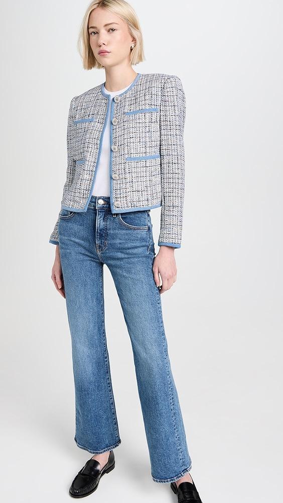 Veronica Beard Jean Crosbie Wide Leg Loafer Jeans | Shopbop Product Image