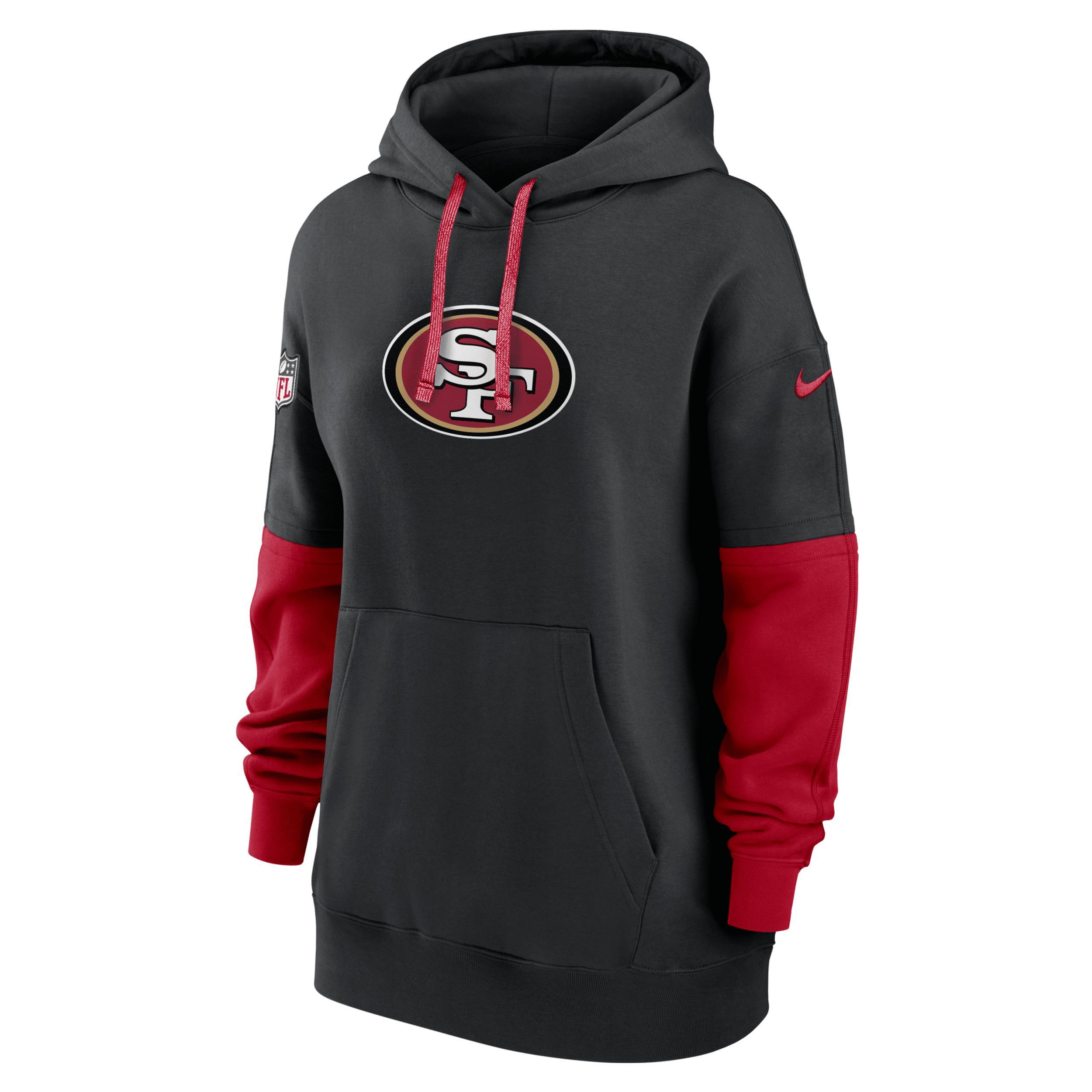 San Francisco 49ers Sideline Essential Nike Womens NFL Pullover Hoodie Product Image