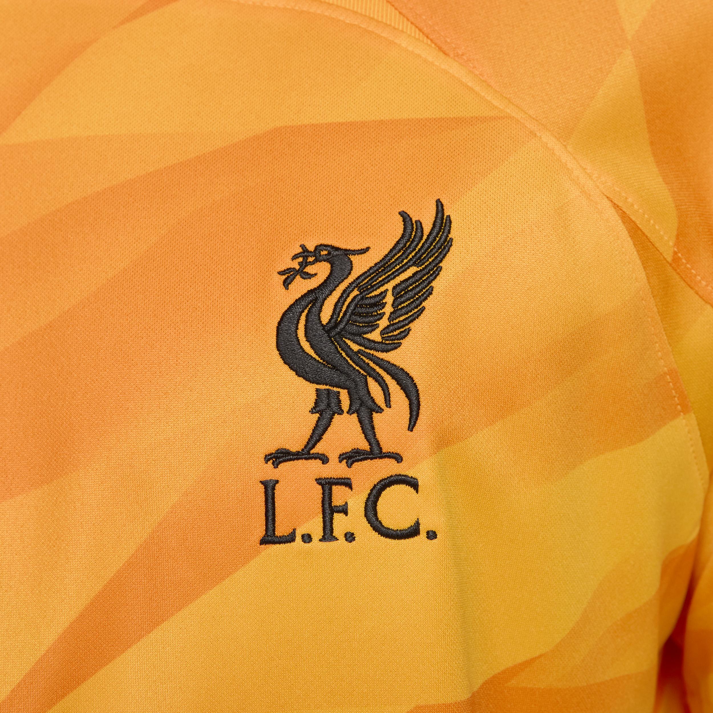 Mens Nike Yellow/Orange Liverpool 2023/24 Goalkeeper Replica Stadium Jersey Product Image