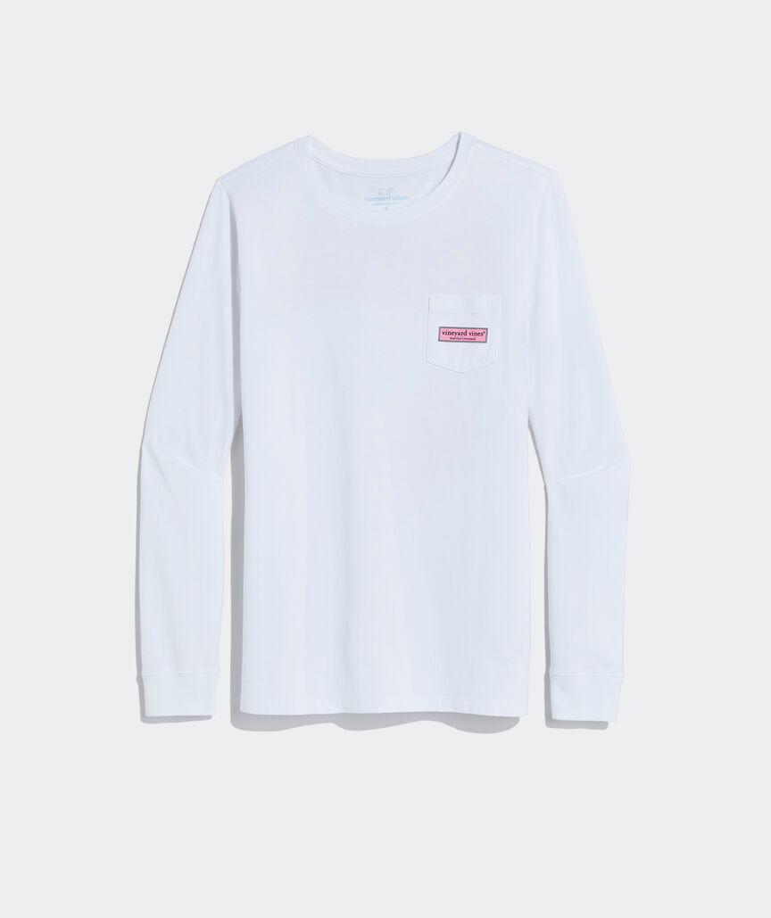 Women's Classic Logo Box Long-Sleeve Pocket Tee Product Image