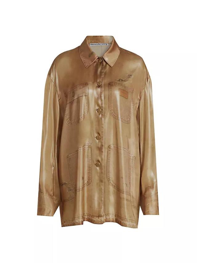 Trompe L'oeil Metallic Workwear Shirt Product Image