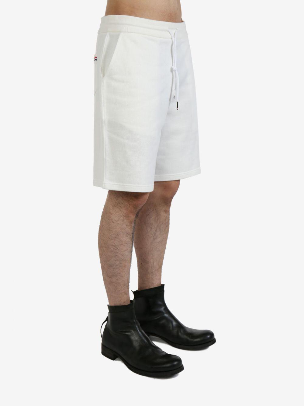 THOM BROWNE Drawstring-fastening Shorts In White Product Image