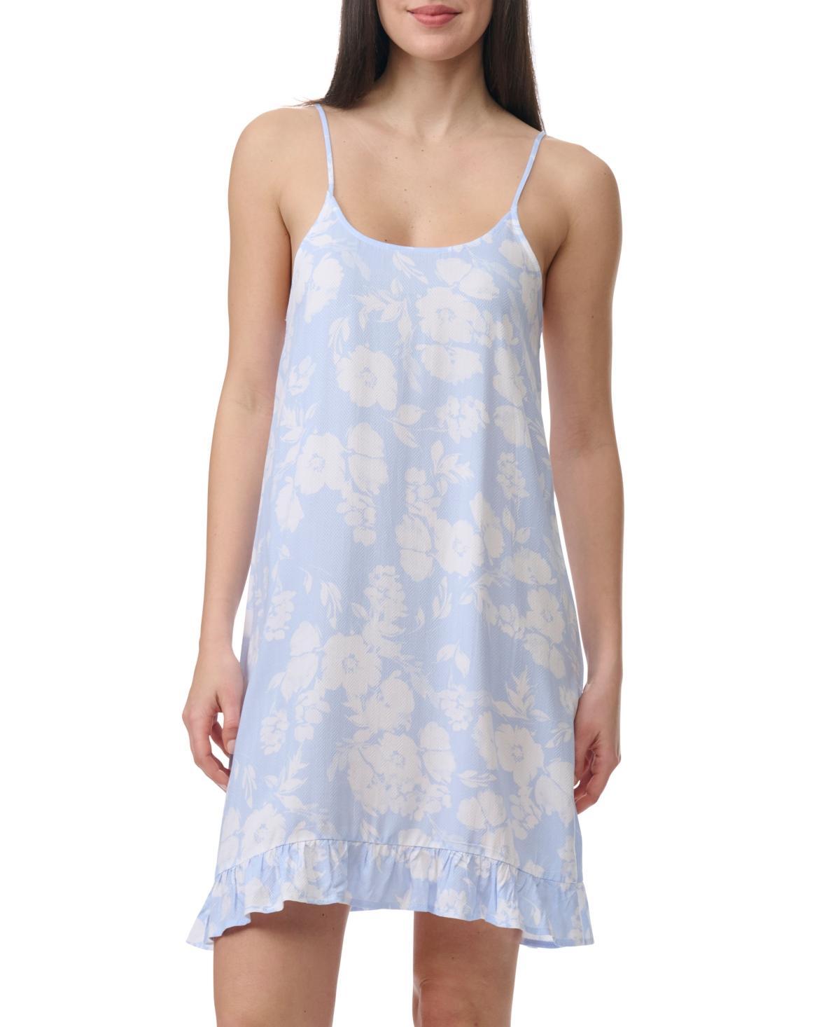 Splendid Womens Printed Ruffled-Hem Chemise Product Image