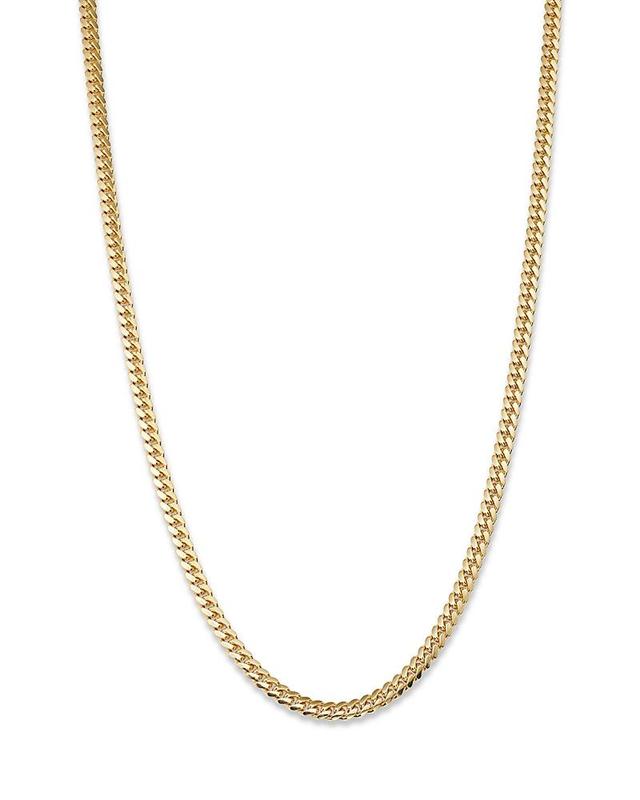 Mens 14K Rose Gold Cuban-Link Chain Necklace Product Image