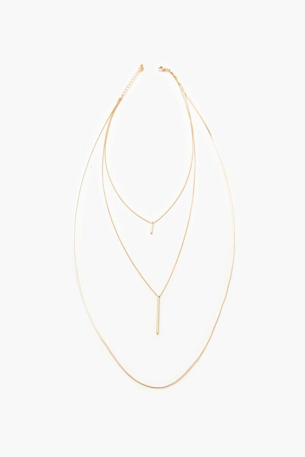 Layered Matchstick Charm Necklace | Forever 21 Product Image