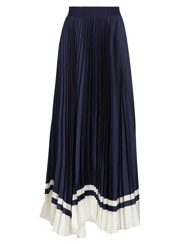 Womens Katz Pleated Knit Maxi Skirt Product Image