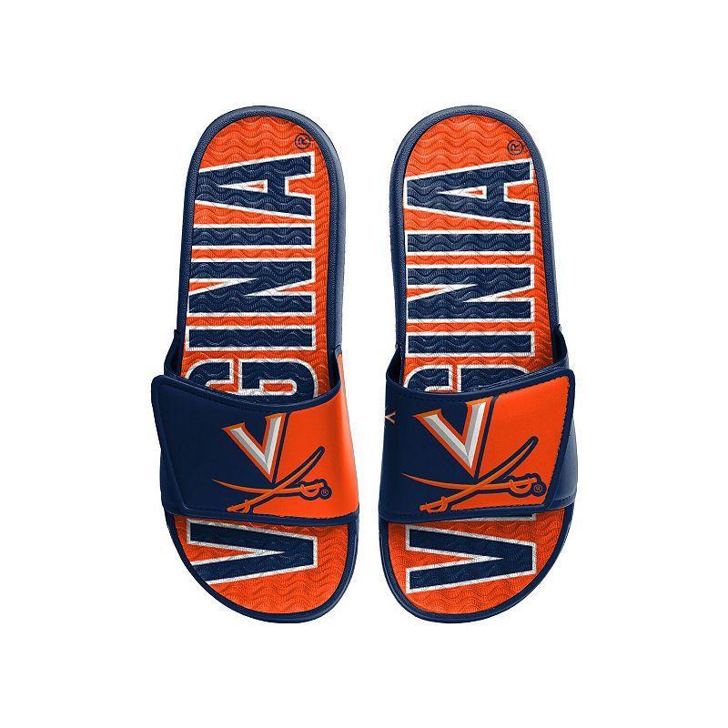 Mens FOCO Virginia Cavaliers Logo Gel Slide Sandals Product Image