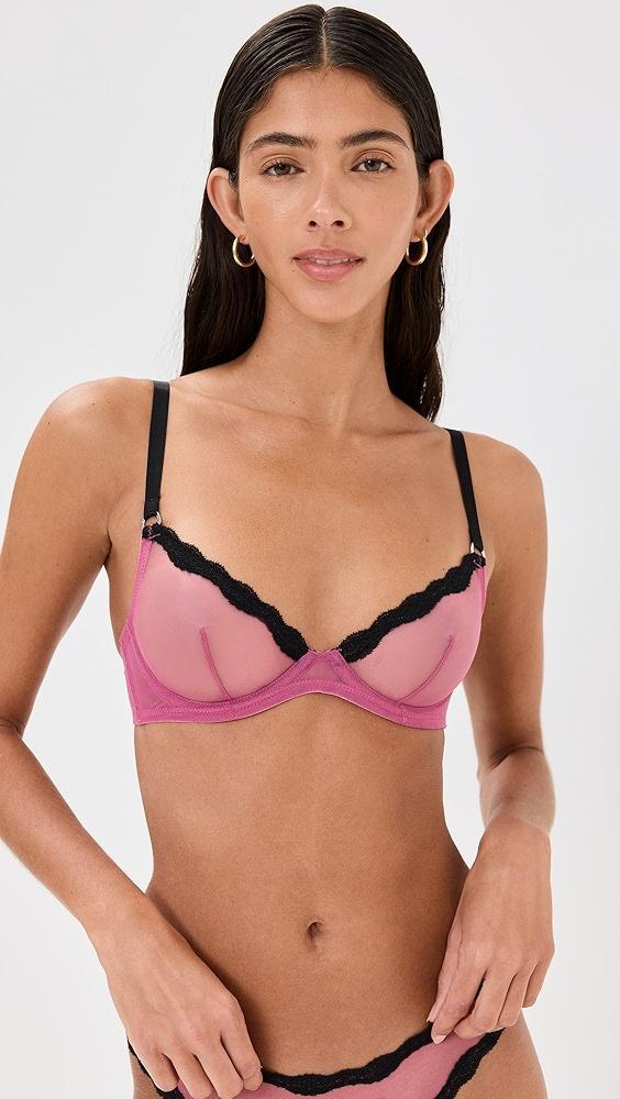 Fleur du Mal Sheer Tulle Demi Bra | Shopbop Product Image