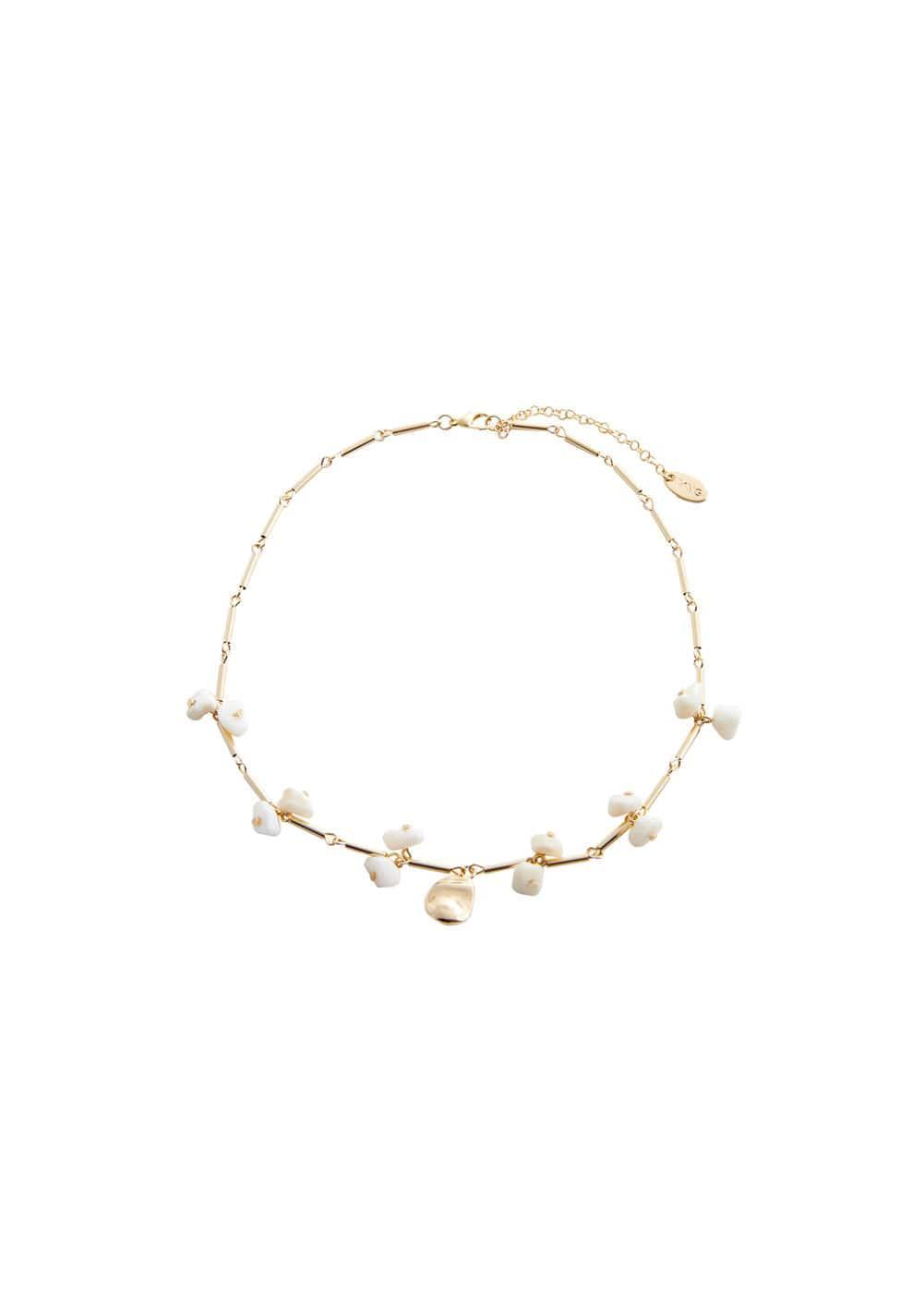 MANGO - Shell chain necklace - One size - Women Product Image