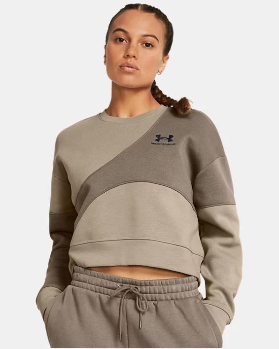 Womens UA Icon Fleece Crop Crew Product Image