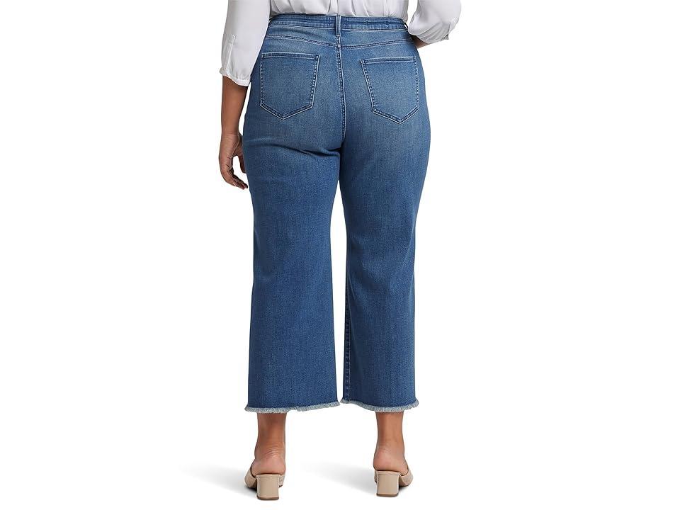 NYDJ Plus Size High-Rise Teresa Wide Leg Ankle in Mission Blue (Mission Blue) Women's Jeans Product Image